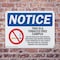 Signmission Tobacco Free Campus OSHA Notice Sign, Plastic, 14in W x 10in L, 2PK OS-2PACK-NS-P-1014-L-16734 - alternate 5